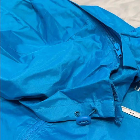 Women’s large Teal Hooded Rain Jacket Up North could be worn by a man too NWT - Picture 7 of 9